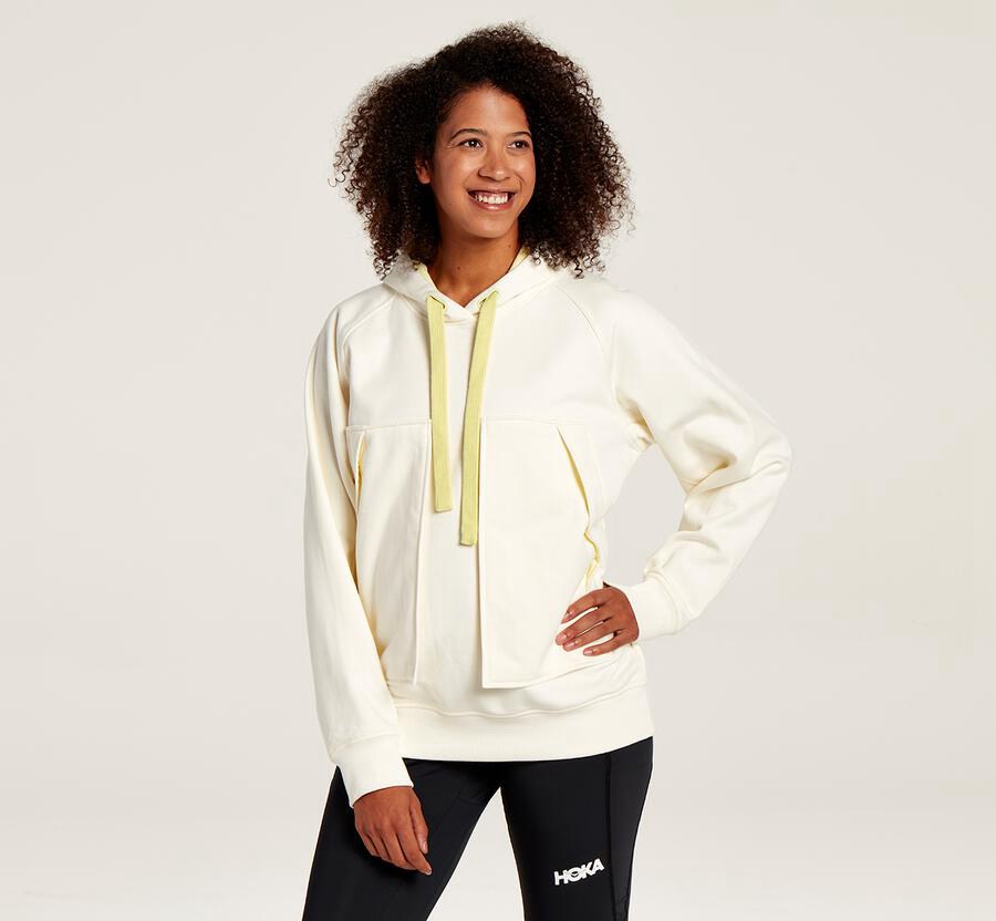 Hoka One One Hoodie Womens White - Bondi - 04123NREK